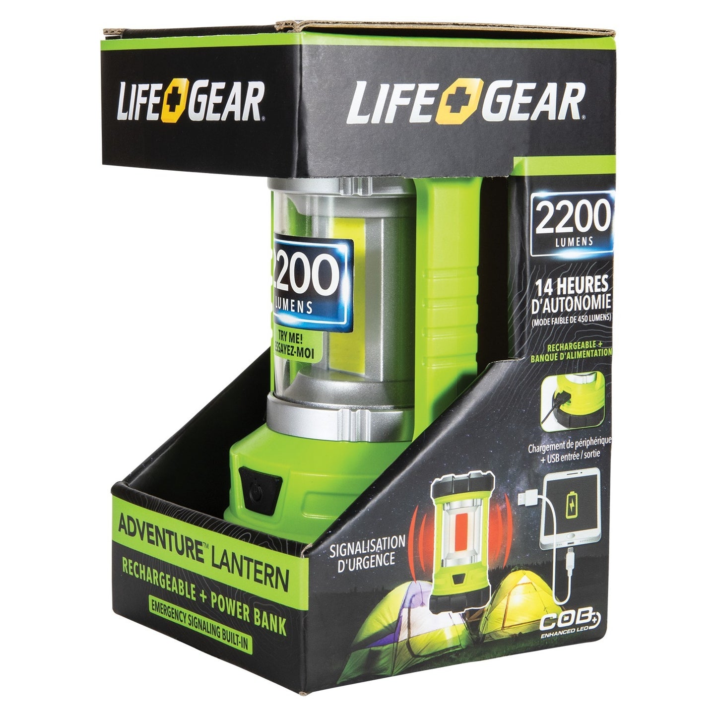 Life+Gear Lumen USB Rechargeable Lantern & Powerbank