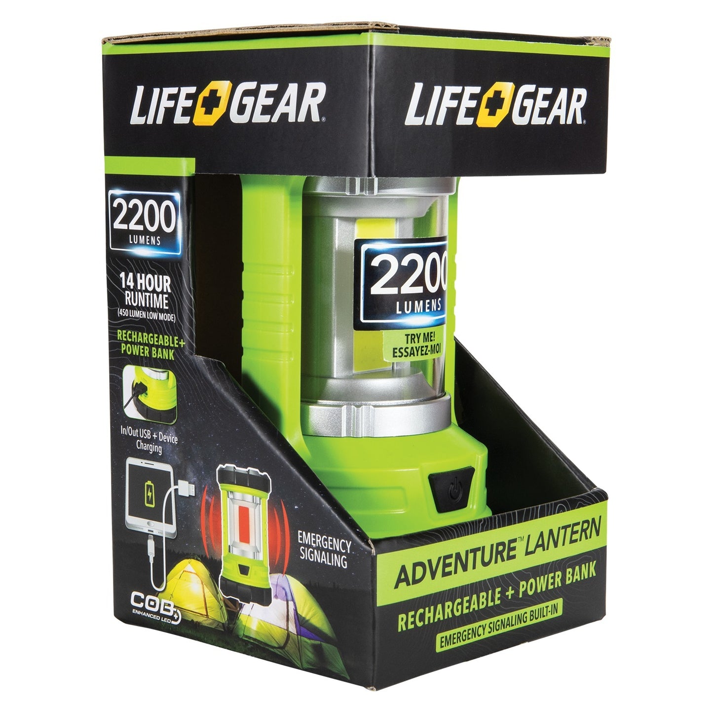 Life+Gear Lumen USB Rechargeable Lantern & Powerbank