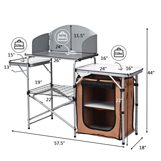 Foldable Camping Grilling Table
