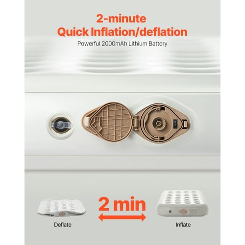 Air Mattress Twin with Frame, 1 Person Inflatable Mattress with Pump & Rolling Carry Case, Portable Folding Blow Up Mattress Supports 300lbs, Fast Inflating Air Bed for Home, Guests & Camping