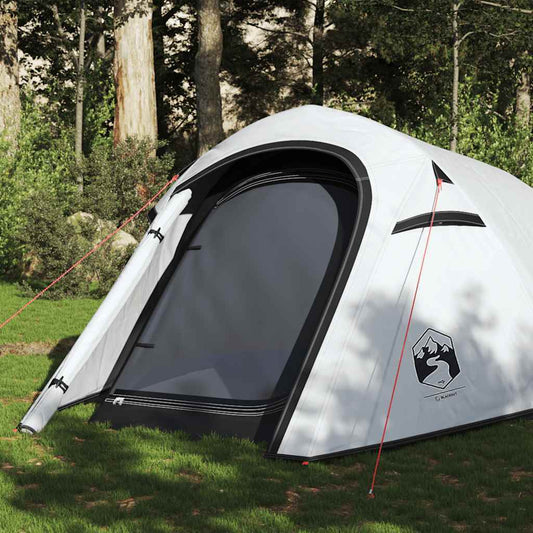Camping Tent Tunnel for 3-Person - Waterproof White Blackout Fabric, Modern Design, Ideal for Outdoor Adventures