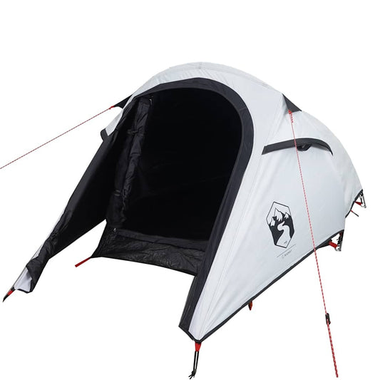 Camping Tent Tunnel for 3-Person - Waterproof White Blackout Fabric, Modern Design, Ideal for Outdoor Adventures