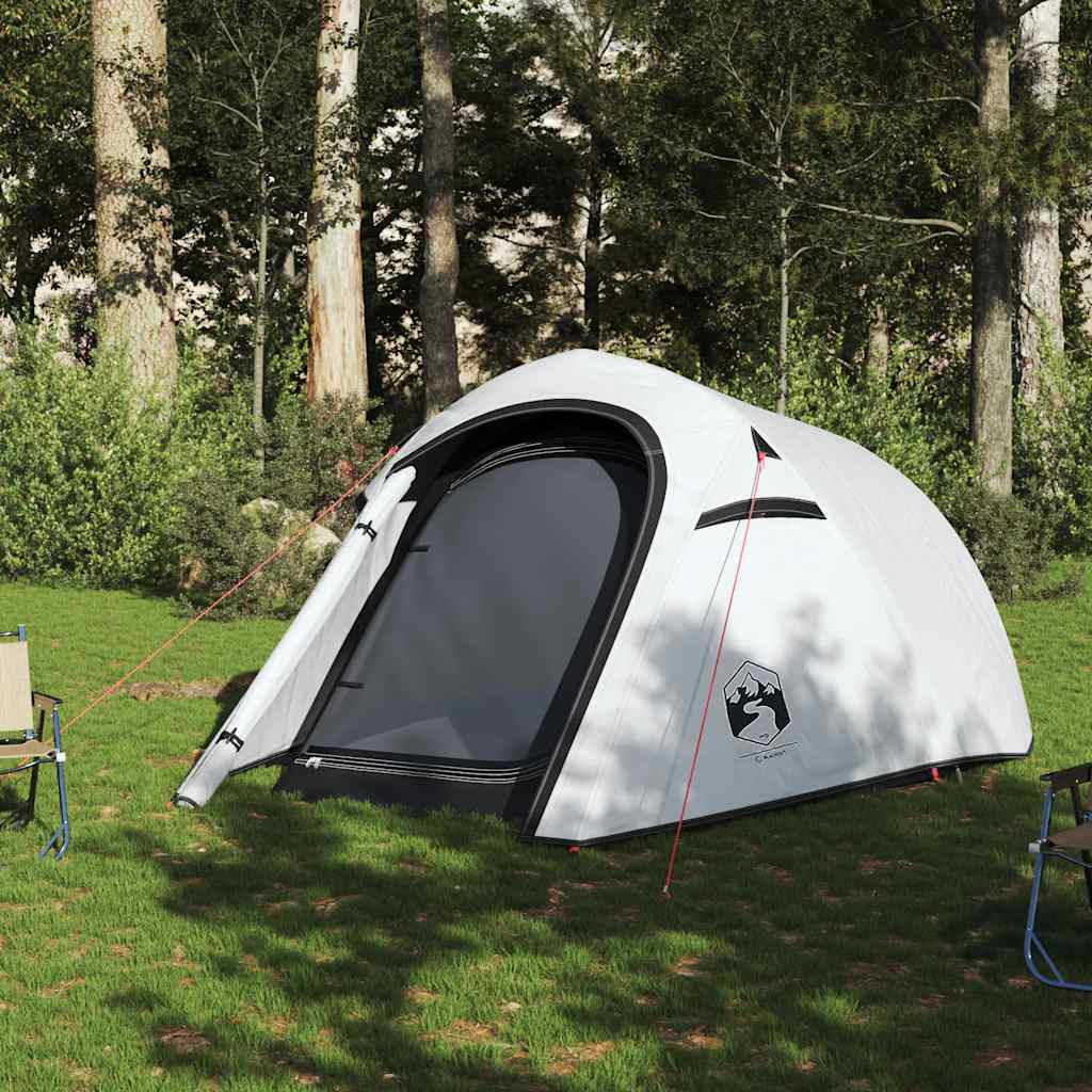 Camping Tent Tunnel for 3-Person - Waterproof White Blackout Fabric, Modern Design, Ideal for Outdoor Adventures