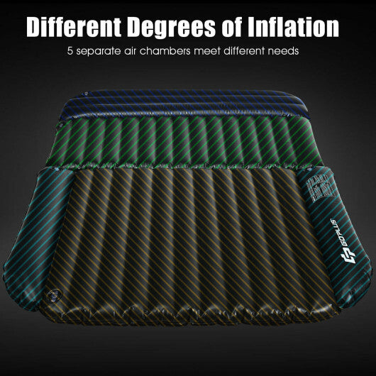 Inflatable SUV Air Backseat Mattress Travel Pad with Pump - Ultimate Comfort for Outdoor Adventures, Heavy-Duty PVC, 74.5" x 50.5", 660 lbs Capacity, Perfect for Road Trips
