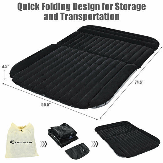 Inflatable SUV Air Backseat Mattress Travel Pad with Pump - Ultimate Comfort for Outdoor Adventures, Heavy-Duty PVC, 74.5" x 50.5", 660 lbs Capacity, Perfect for Road Trips
