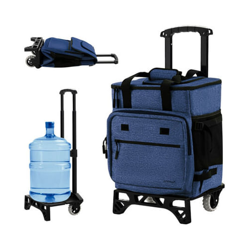 3-in-1 Rolling Cooler Bag with Telescopic Handle