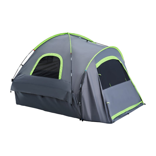 Truck Tent 6.4-6.7ft Waterproof PU2000 for Pickup - Spacious 2-3 Person Camping Tent, Tear-Resistant Fabric, Easy Assembly, Ventilated & Portable Storage