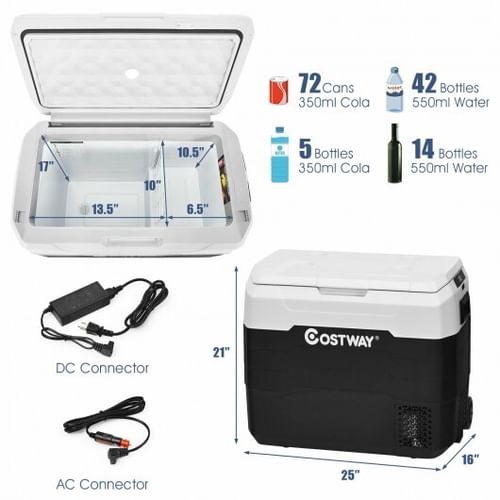 42-Quart Portable Car Refrigerator & Freezer