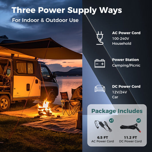 Dual Zone 12V 42QT Car Refrigerator - Portable Cooling for Vehicles, Camping, RVs & Boats - Adjustable Temp from -4℉ to 68℉ - Black/Green Color Options