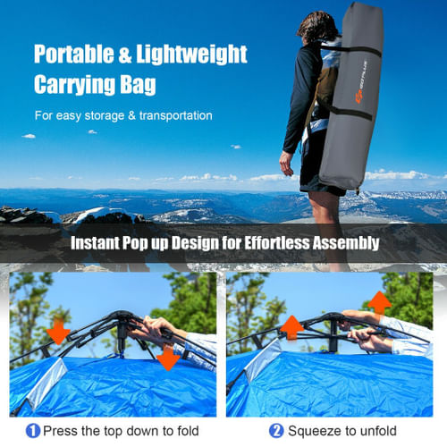 4 Person Instant Pop-up Waterproof Tent