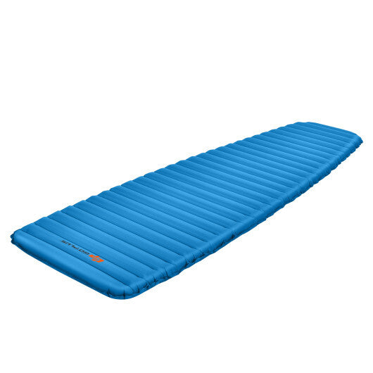 3 Inch Thick Inflatable Waterproof Camping Sleeping Pad - Blue | Lightweight, Durable, Easy Inflate & Carry | Ideal for Camping, Hiking, Picnics & Road Trips - 100kg Capacity