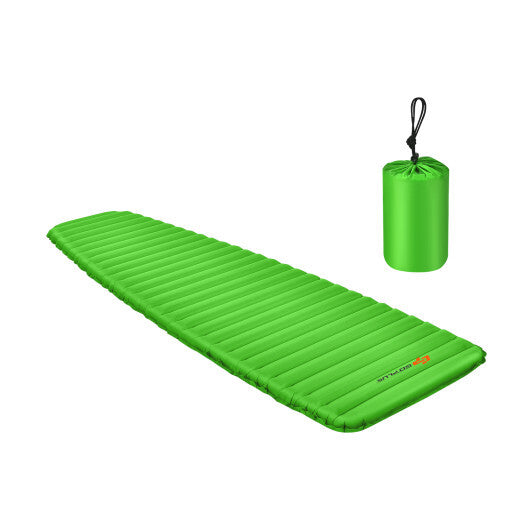 3 Inch Thick Inflatable Waterproof Camping Sleeping Pad - Blue | Lightweight, Durable, Easy Inflate & Carry | Ideal for Camping, Hiking, Picnics & Road Trips - 100kg Capacity