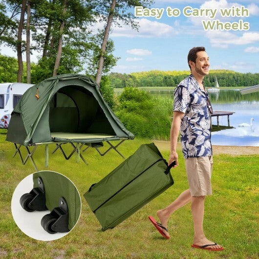 2-Person Camping Tent with External Cover