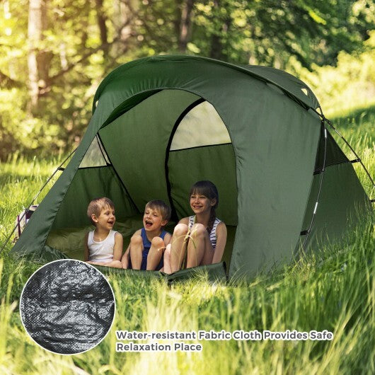 2-Person Camping Tent with External Cover