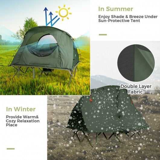 2-Person Camping Tent with External Cover