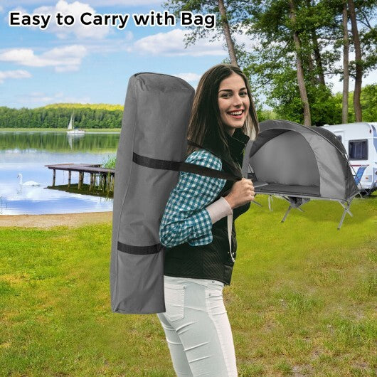 2-Person Camping Tent with External Cover