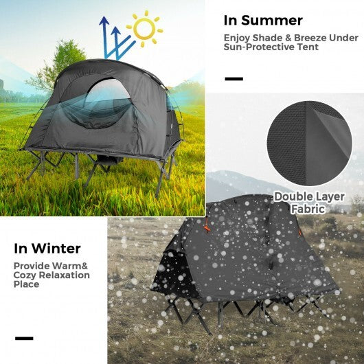 2-Person Camping Tent with External Cover
