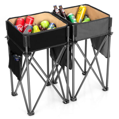 2 Pieces Folding Camping Tables