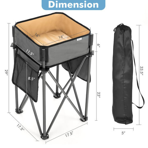 2 Pieces Folding Camping Tables