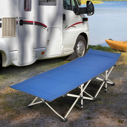 Wide Foldable Camping Cot with Carry Bag