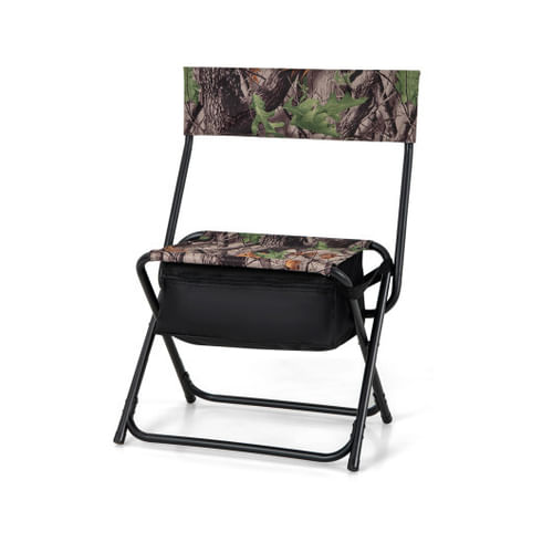 Foldable Hunting Chair with Storage Pocket Backrest