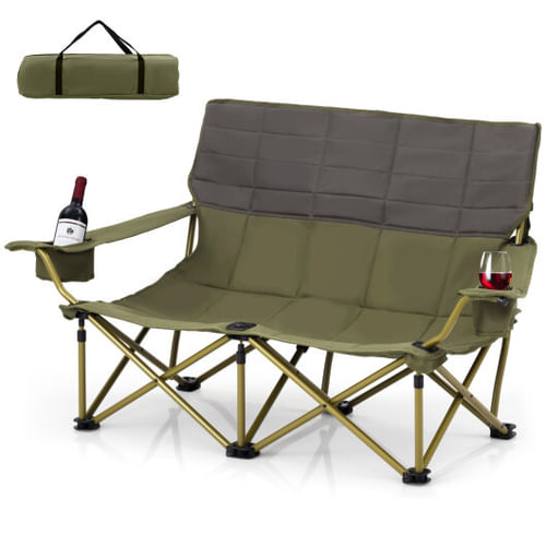 Heavy-Duty Folding Camping Loveseat