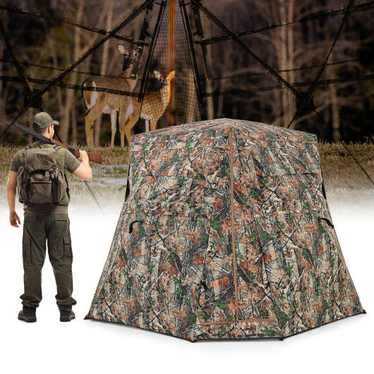 Camouflage Hunting Blind with 270° View