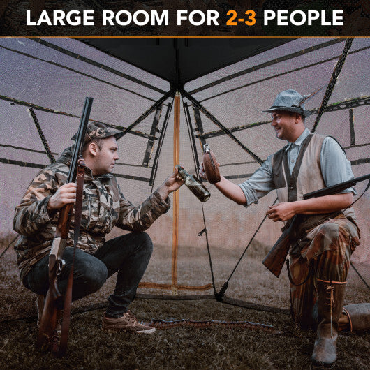 Camouflage Hunting Blind with 270° View