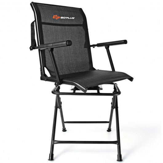 Black Hunting Chair with 360° Swivel