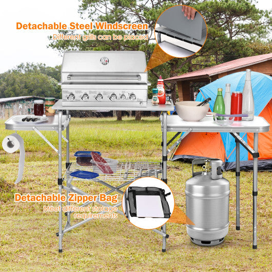 Foldable Camping Grilling Table