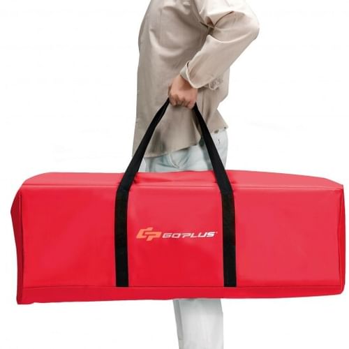 Double Folding Chair with Adjustable Canopy & Cooler Bag