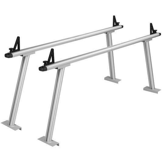 VEVOR Truck Rack - 800 lbs Capacity Aluminum Ladder Rack, 71"x31" Heavy Duty Truck Bed Rack with 8 Non-Drilling C-Clamps for Kayak, Surfboard, Lumber & Ladder Hauling