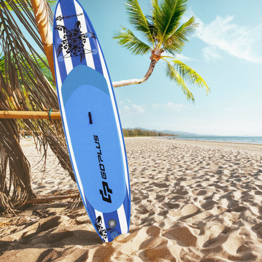 11 Feet Inflatable Adjustable Paddle Board with Carry Bag - Lightweight PVC, Durable EVA Deck, 352 lbs Capacity, Includes Paddle & Pump for Ultimate Water Adventure