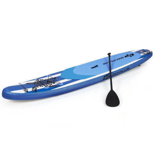 11 Feet Inflatable Adjustable Paddle Board with Carry Bag - Lightweight PVC, Durable EVA Deck, 352 lbs Capacity, Includes Paddle & Pump for Ultimate Water Adventure