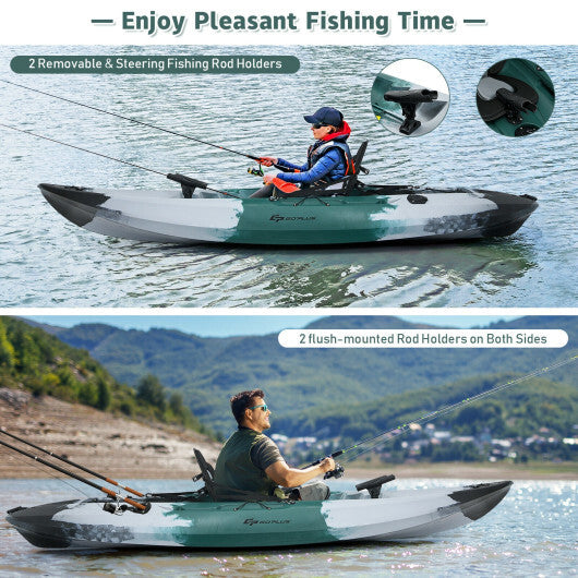 Sit-on-Top Fishing Kayak with Rod Holders