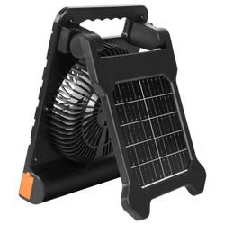10000mAh Rechargeable Solar Fan with LED Lantern, 7 inch Portable Fan Cordless with 4W Foldable Solar Panel, 4-Speed& Timer& Quiet,USB Battery Powered for Camping Tent Worksite Office Desk