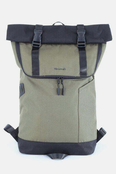Himawari Contrast Waterproof Canvas Backpack Bag - Stylish Large Eco-Friendly Backpack with Ample Storage, Adjustable Straps & Modern Design for Everyday Use or Outdoor Adventures