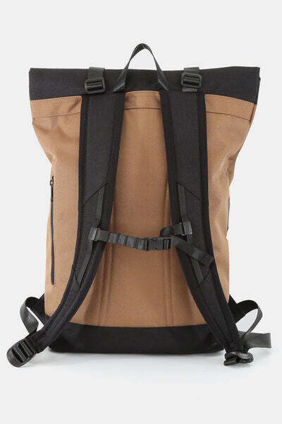 Himawari Contrast Waterproof Canvas Backpack Bag - Stylish Large Eco-Friendly Backpack with Ample Storage, Adjustable Straps & Modern Design for Everyday Use or Outdoor Adventures