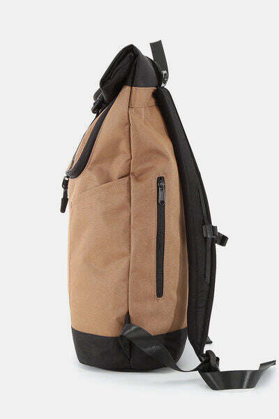 Himawari Contrast Waterproof Canvas Backpack Bag - Stylish Large Eco-Friendly Backpack with Ample Storage, Adjustable Straps & Modern Design for Everyday Use or Outdoor Adventures