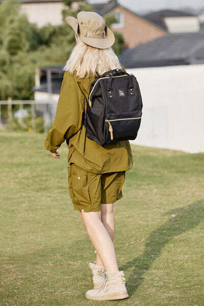 Himawari Waterproof Canvas Backpack - Large Eco-Friendly Bag with Padded Laptop Compartment, Multiple Pockets & Easy Access Design, Japanese Minimalist Style